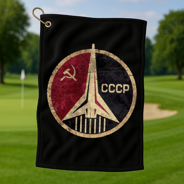 Soviet Union CCCP Vintage Golf Towel