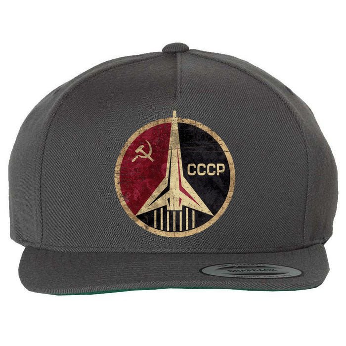 Soviet Union CCCP Vintage Wool Snapback Cap