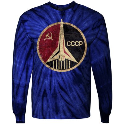 Soviet Union CCCP Vintage Tie-Dye Long Sleeve Shirt