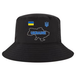 Support Ukraine Country Map Cool Comfort Performance Bucket Hat