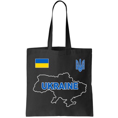 Support Ukraine Country Map Bag