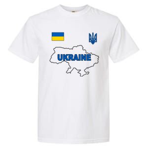 Support Ukraine Country Map Garment-Dyed Heavyweight T-Shirt