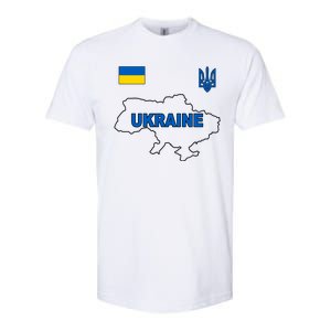 Support Ukraine Country Map Softstyle CVC T-Shirt