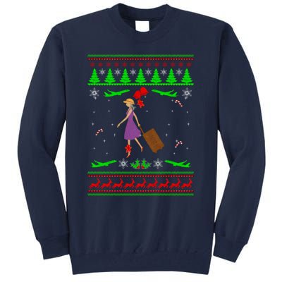 Stewardess Ugly Christmas Tall Sweatshirt