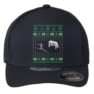 Soccer Ugly Christmas Flexfit Unipanel Trucker Cap