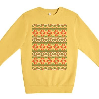 Snowflake Ugly Christmas Premium Crewneck Sweatshirt