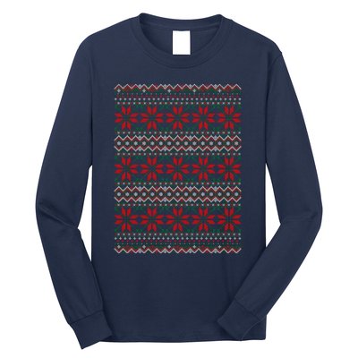 Snowflake Ugly Christmas Long Sleeve Shirt