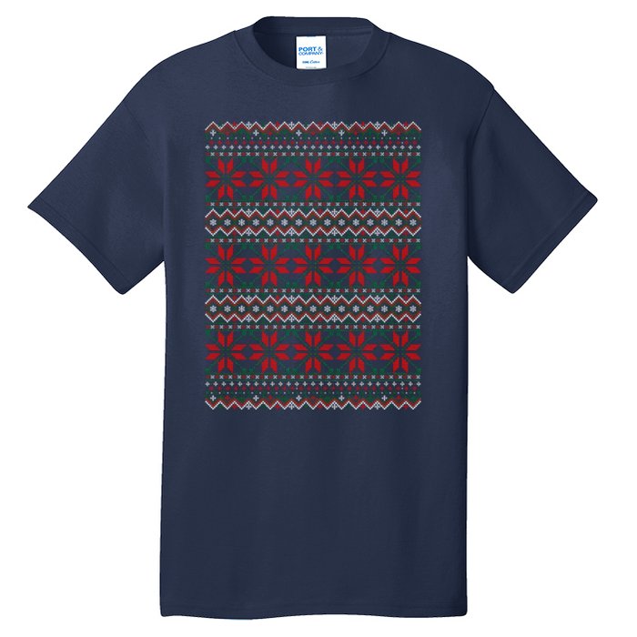 Snowflake Ugly Christmas Tall T-Shirt