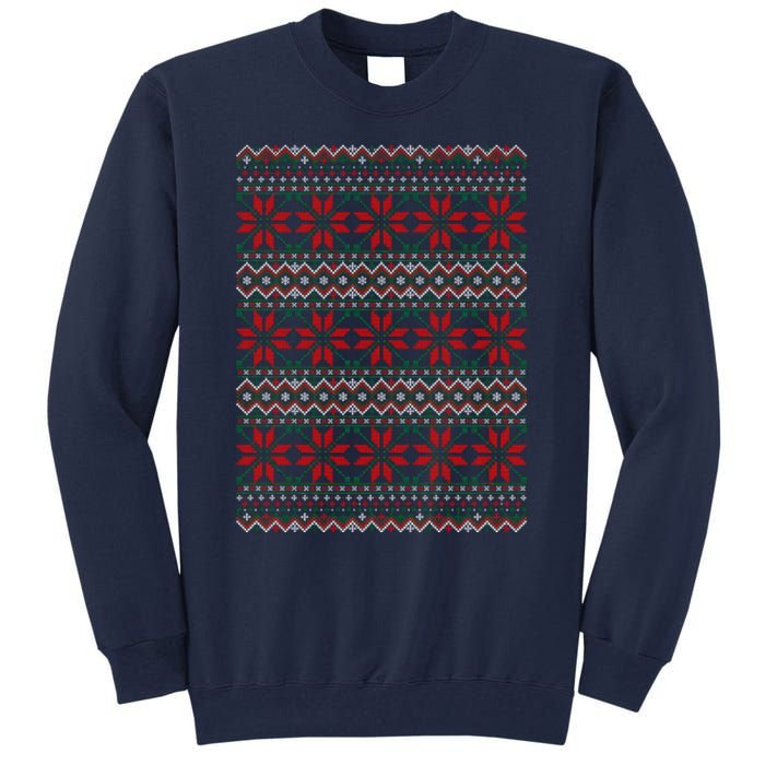 Snowflake Ugly Christmas Tall Sweatshirt