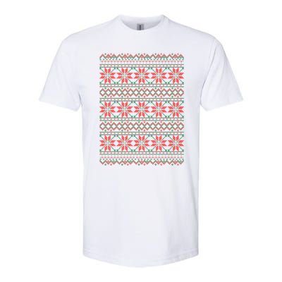 Snowflake Ugly Christmas Softstyle CVC T-Shirt