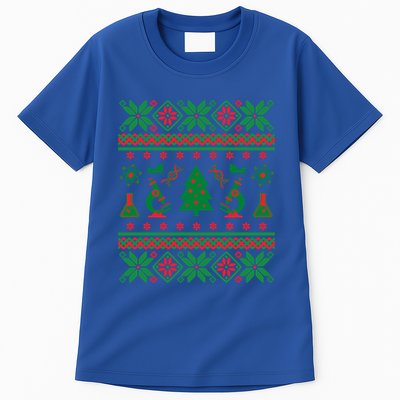 Science Ugly Christmas Sweater Dna Chemistry Biology Pcr Cute Gift Tall T-Shirt