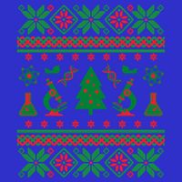 Science Ugly Christmas Sweater Dna Chemistry Biology Pcr Cute Gift Women's V-Neck T-Shirt
