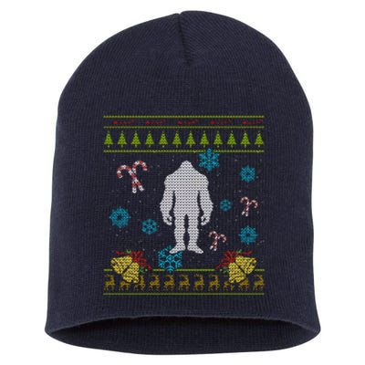 Sasquatch Ugly Christmas Short Acrylic Beanie