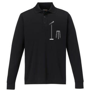 Stand Up Comedy Performance Long Sleeve Polo