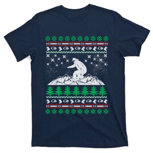 Snowboard Ugly Christmas T-Shirt