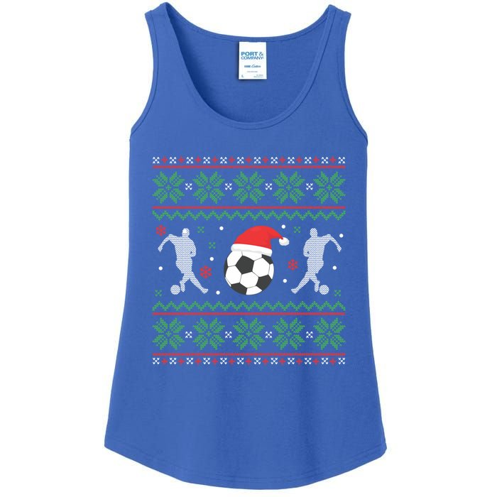 Soccer Ugly Christmas Funny Xmas Soccer Great Gift Ladies Essential Tank