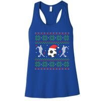 Soccer Ugly Christmas Funny Xmas Soccer Great Gift Women's Racerback Tank