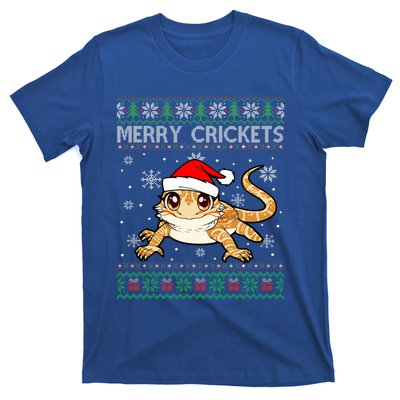 Sweater Ugly Christmas Merry Crickets Bearded Dragon Holiday Gift T-Shirt