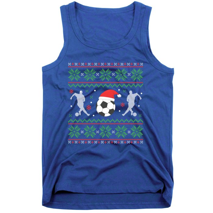 Soccer Ugly Christmas Funny Xmas Soccer Gift Tank Top