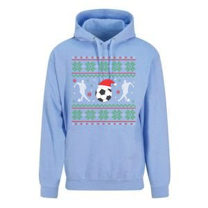 Soccer Ugly Christmas Funny Xmas Soccer Gift Unisex Surf Hoodie