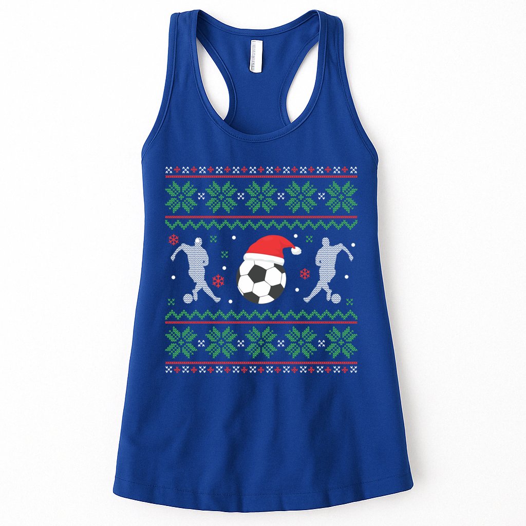Soccer Ugly Christmas Sweater Funny Xmas Soccer Cute Gift Womens Tank Top