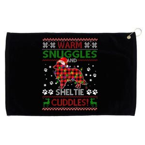 Sheltie Ugly Christmas Sweater Christmas Pajama Dog Lover Grommeted Golf Towel