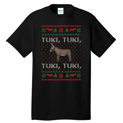 Spanish Ugly Christmas Tuki Tuki Mi Burrito Sabanero Tall T-Shirt