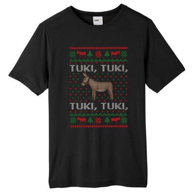 Spanish Ugly Christmas Tuki Tuki Mi Burrito Sabanero Tall Fusion ChromaSoft Performance T-Shirt