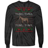 Spanish Ugly Christmas Tuki Tuki Mi Burrito Sabanero Tie-Dye Long Sleeve Shirt