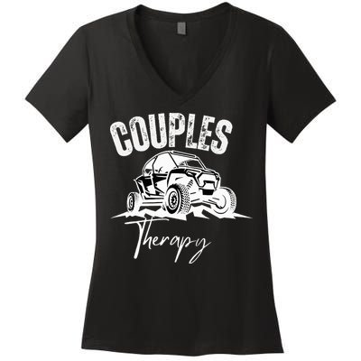 Sxs Utv Couples Therapy Women's V-Neck T-Shirt