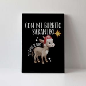 Spanish Ugly Christmas Tuki Tuki Mi Burrito Sabanero Canvas