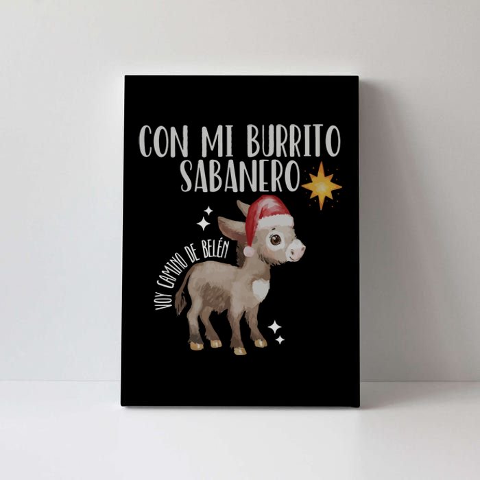 Spanish Ugly Christmas Tuki Tuki Mi Burrito Sabanero Canvas