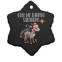 Spanish Ugly Christmas Tuki Tuki Mi Burrito Sabanero Ceramic Star Ornament