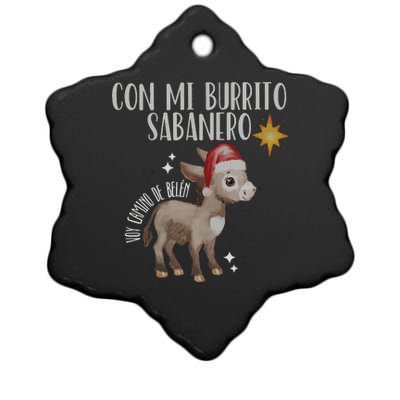 Spanish Ugly Christmas Tuki Tuki Mi Burrito Sabanero Ceramic Star Ornament