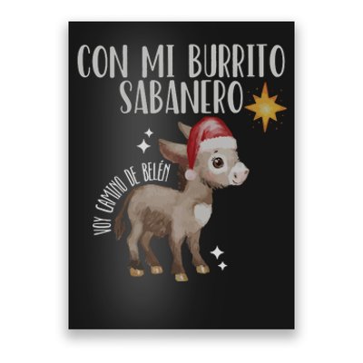 Spanish Ugly Christmas Tuki Tuki Mi Burrito Sabanero Poster