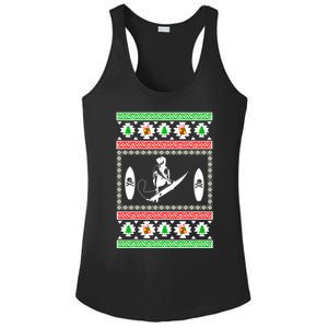 Surfing Ugly Christmas Gift For Mom Or Dad Gift Ladies PosiCharge Competitor Racerback Tank