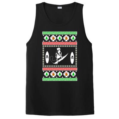 Surfing Ugly Christmas Gift For Mom Or Dad Gift PosiCharge Competitor Tank