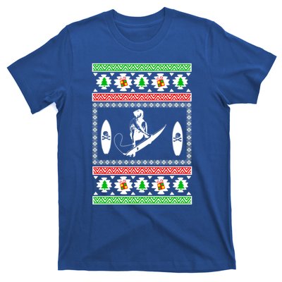 Surfing Ugly Christmas Gift For Mom Or Dad Gift T-Shirt