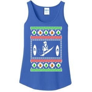 Surfing Ugly Christmas Gift For Mom Or Dad Gift Ladies Essential Tank