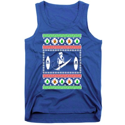 Surfing Ugly Christmas Gift For Mom Or Dad Gift Tank Top