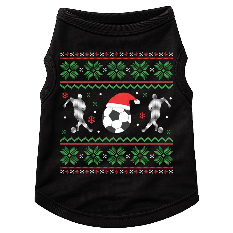Soccer Ugly Christmas Sweater Funny Xmas Soccer Funny Gift Doggie Tank