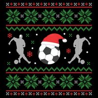 Soccer Ugly Christmas Sweater Funny Xmas Soccer Funny Gift Cooling Performance Crew T-Shirt
