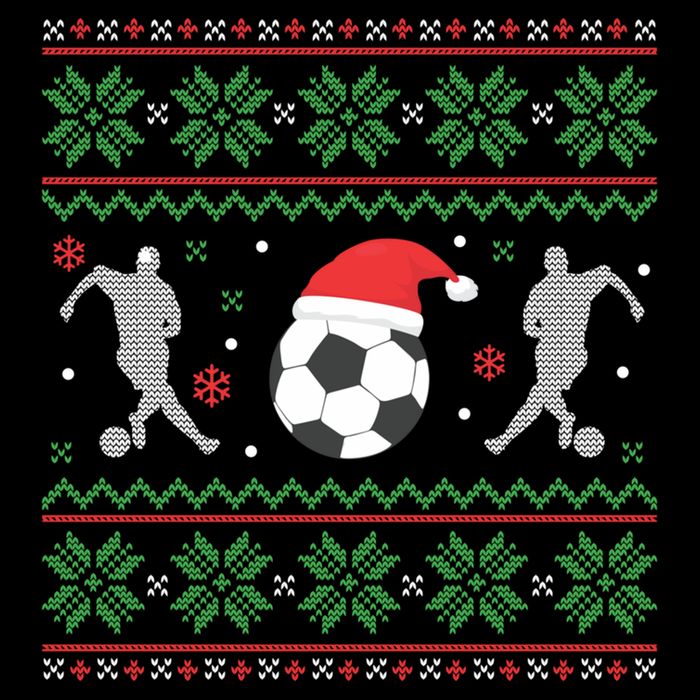 Soccer Ugly Christmas Sweater Funny Xmas Soccer Funny Gift Cooling Performance Crew T-Shirt