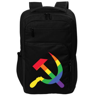 Soviet Union Communist Flag Hammer And Sickle Lgbtq Rainbow Meaningful Gift Impact Tech Backpack