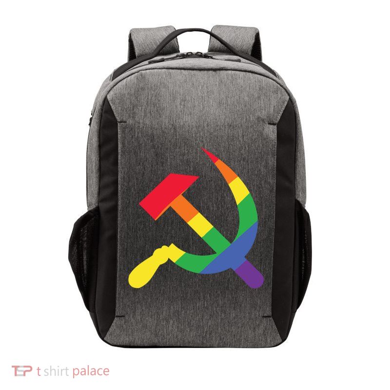 Soviet Union Communist Flag Hammer And Sickle Lgbtq Rainbow Meaningful Gift Vector Backpack