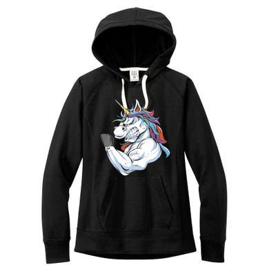 Strong Unicorn Creature Women's Fleece Hoodie