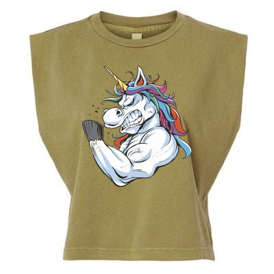 Strong Unicorn Creature Garment-Dyed Women's Muscle Tee