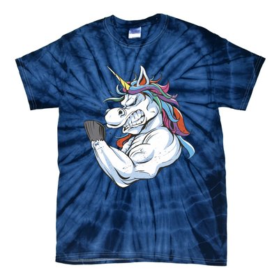 Strong Unicorn Creature Tie-Dye T-Shirt