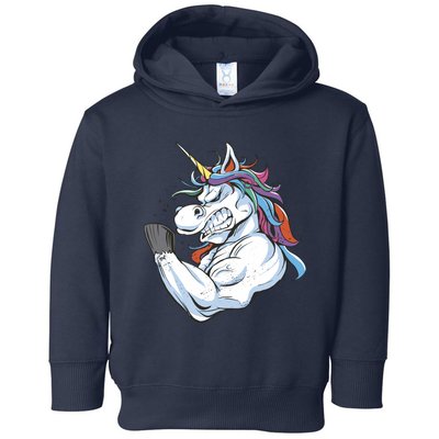 Strong Unicorn Creature Toddler Hoodie