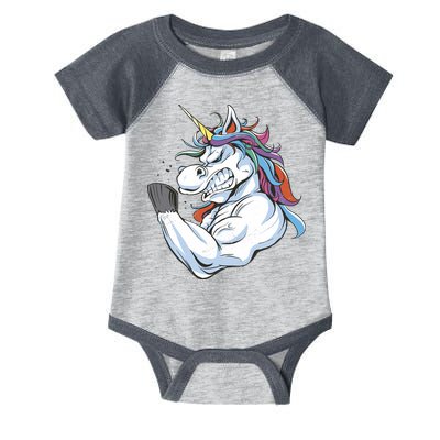 Strong Unicorn Creature Infant Baby Jersey Bodysuit